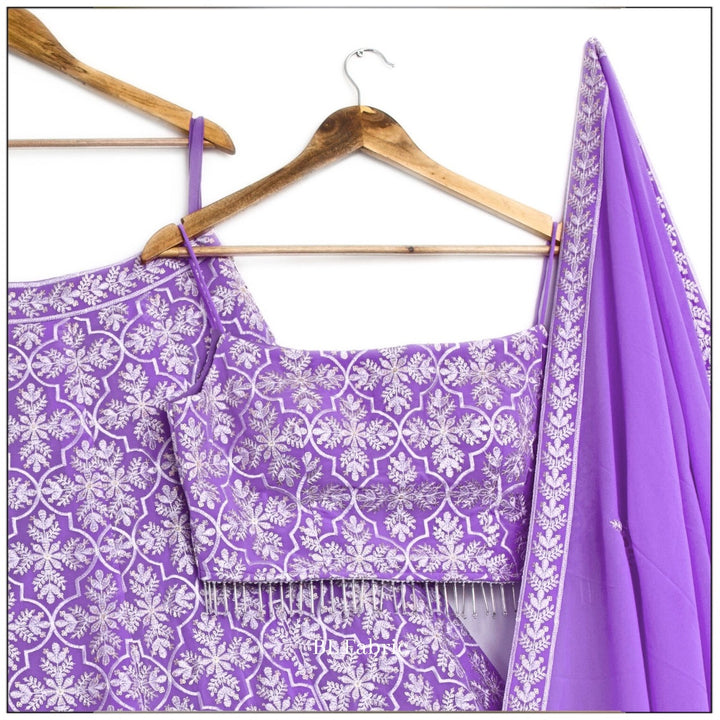 Light Purple color Sequence Embroidery work Designer Lehenga Choli for Wedding & Haldi Function BL1385 5