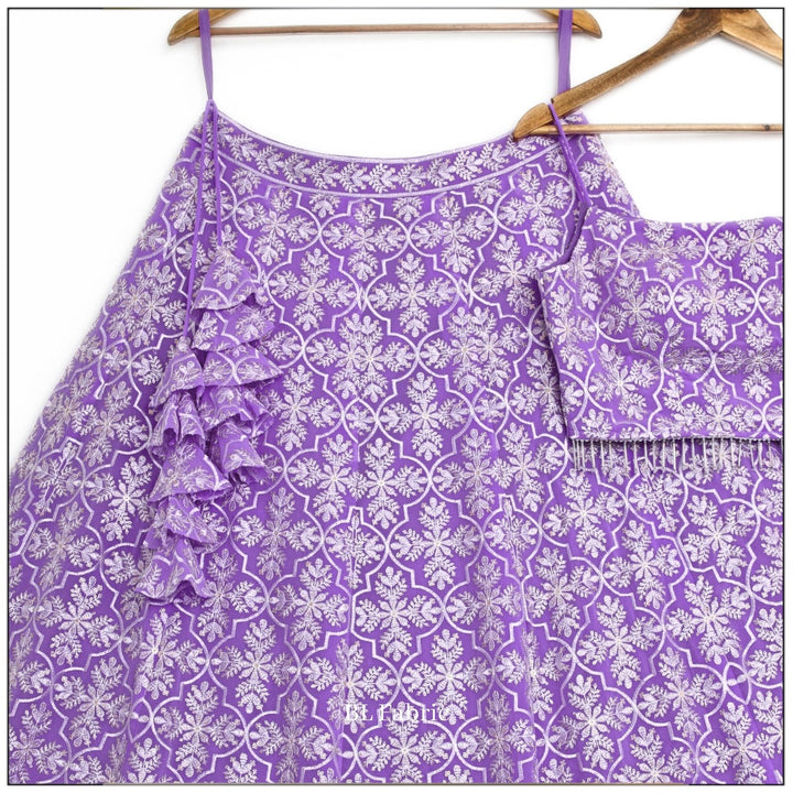 Light Purple color Sequence Embroidery work Designer Lehenga Choli for Wedding & Haldi Function BL1385 6