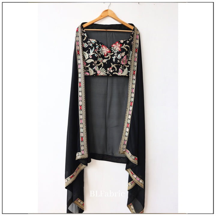 Black color Embroidery & Sequence work Designer Lehenga Choli for Wedding Function BL1239 4