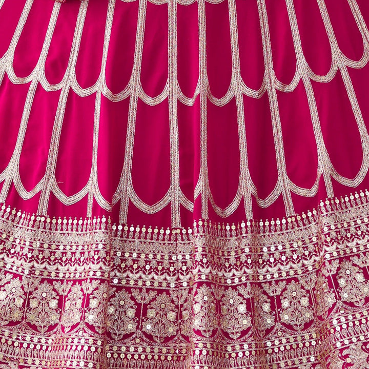 Pink color Sequence Thread work Designer Wedding Lehenga Choli For Wedding Function BL1293 4