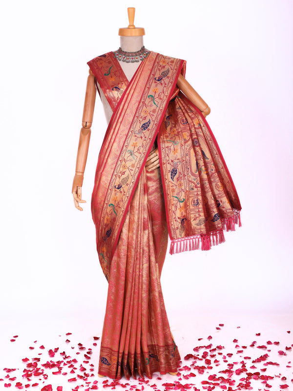 Pink color Kanjivaram work Designer Lehenga Choli BLS1006_Pink