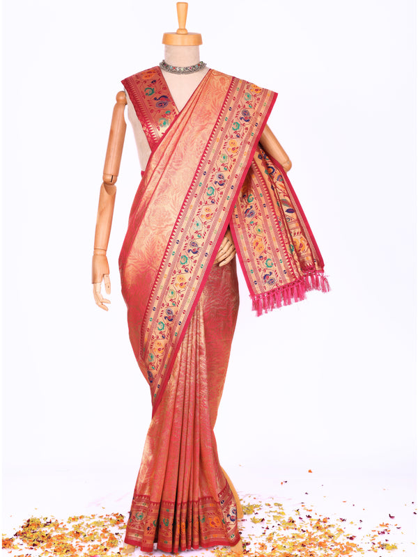 Pink color Kanjivaram work Designer Lehenga Choli BLS1005_Pink