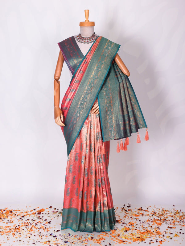 Light Pink color Kanjivaram work Designer Lehenga Choli BLS1002_Pink