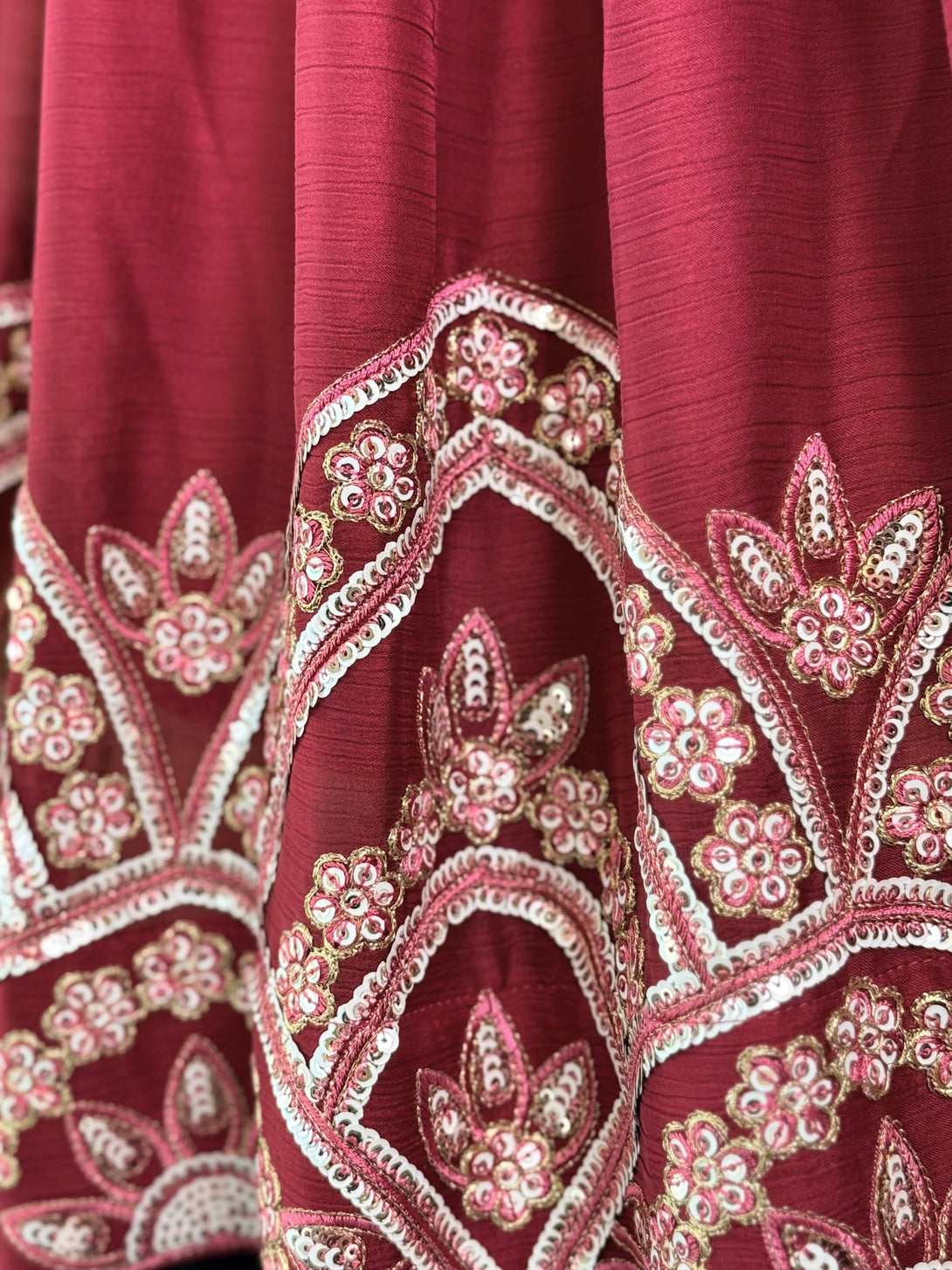 Shading Brown color Sequence Embroidery work Designer Lehenga Choli ...