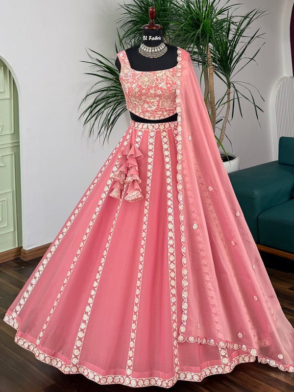strapless open back dress Indo Western Lehenga main image 0