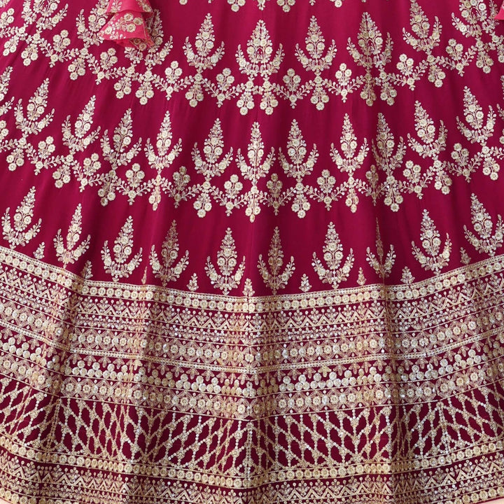 Shadding Pink color Sequence & Zari work Designer Wedding Lehenga Choli For Wedding Function BL1358 5