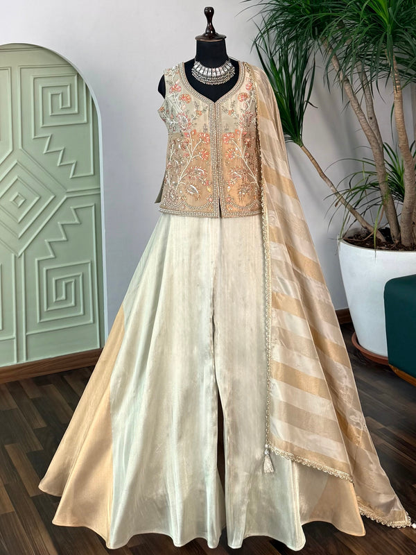 ladies dress lehenga choli Green Embroidered Lehenga Choli Set: Indian Wedding Guest Outfit