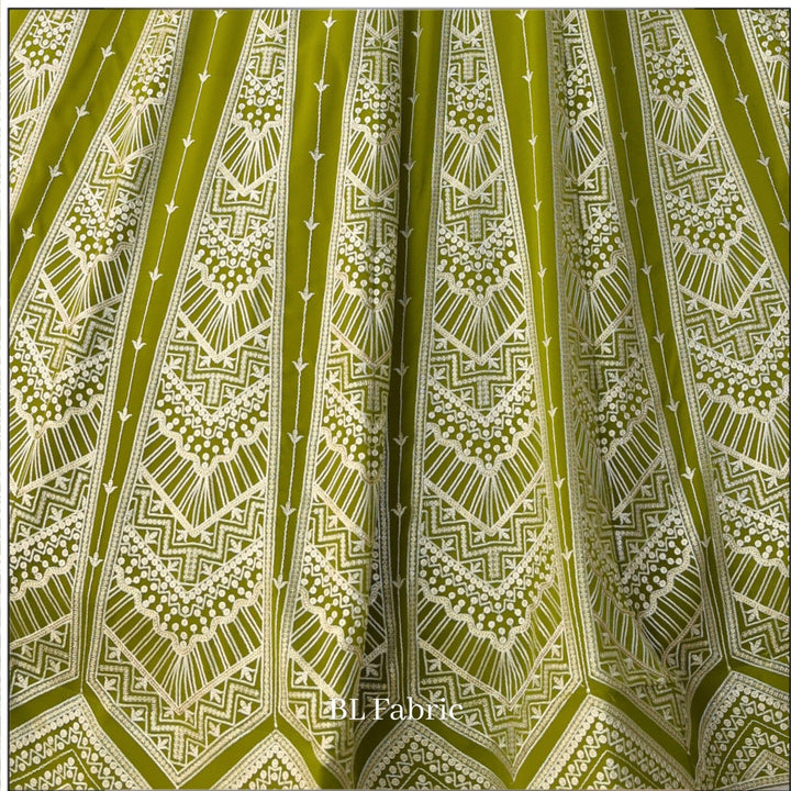 Mehendi Green color Sequence & Thread Embroidery work Designer Wedding Lehenga Choli BL1345 5