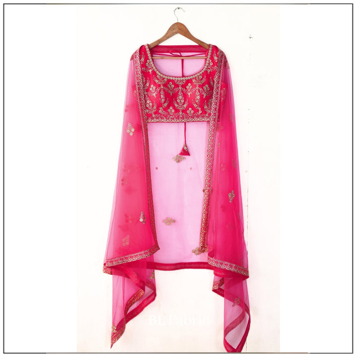 Shadding Pink color Sequence & Zari work Designer Wedding Lehenga Choli For Wedding Function BL1358 6