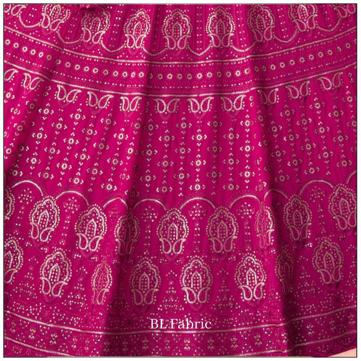 Pink color Sequence & Thread Embroidery work Designer Wedding Lehenga Choli BL1361 5