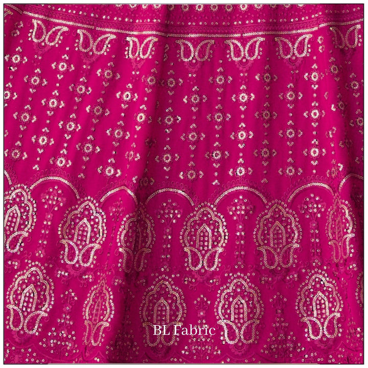 Pink color Sequence & Thread Embroidery work Designer Wedding Lehenga Choli BL1361 6