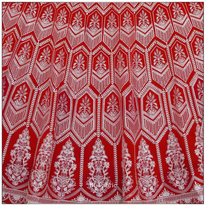 Orange color Thread Embroidery work Designer Lehenga Choli for Any Function BL1379 8