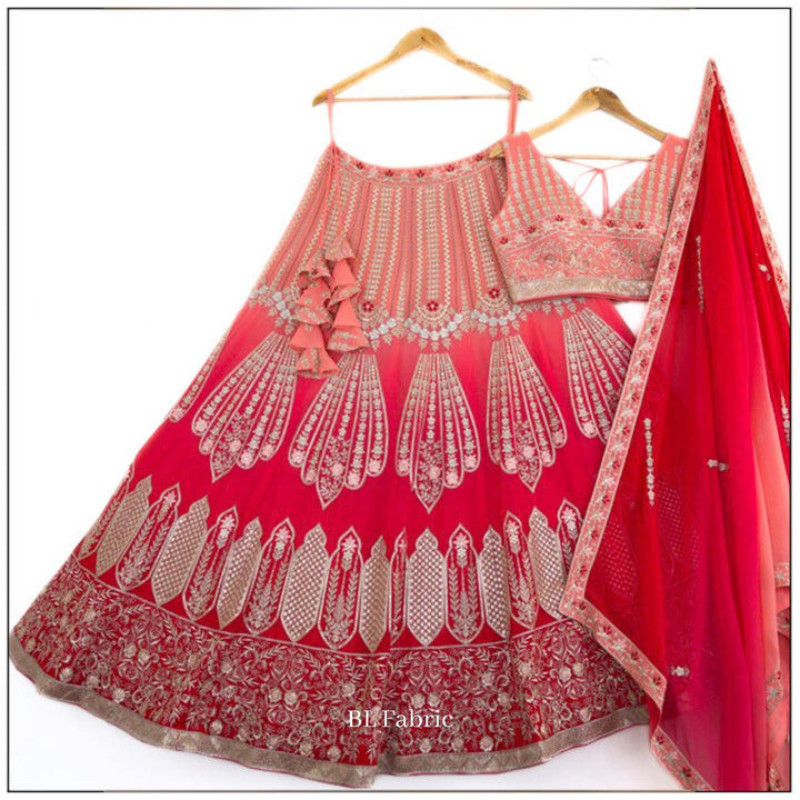 Shadding Pink color Sequence Embroidery work Designer Lehenga Choli for Wedding Function BL1391 5