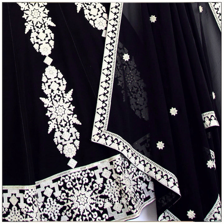 Black color Sequence Embroidery work Designer Lehenga Choli for Wedding & Haldi Function BL1395 7