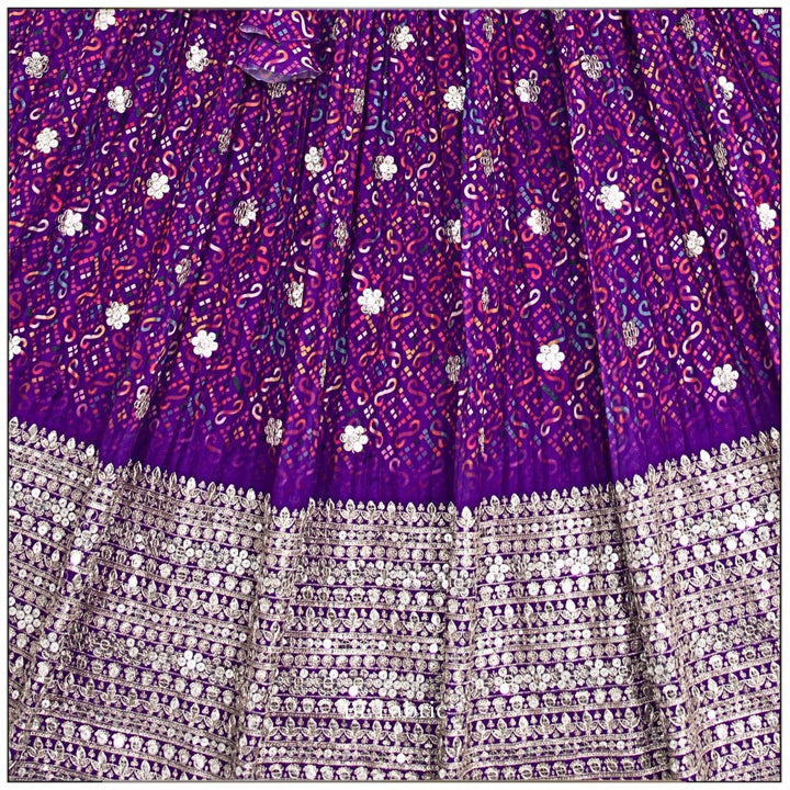 Purple Printed color Sequence Embroidery work Designer Lehenga Choli for Wedding Function BL1426 8