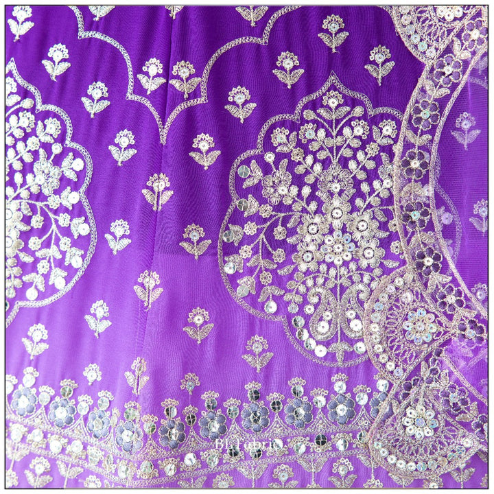 Shadding Purple color Sequence Embroidery work Designer Lehenga choli for Wedding Function BL1431 4