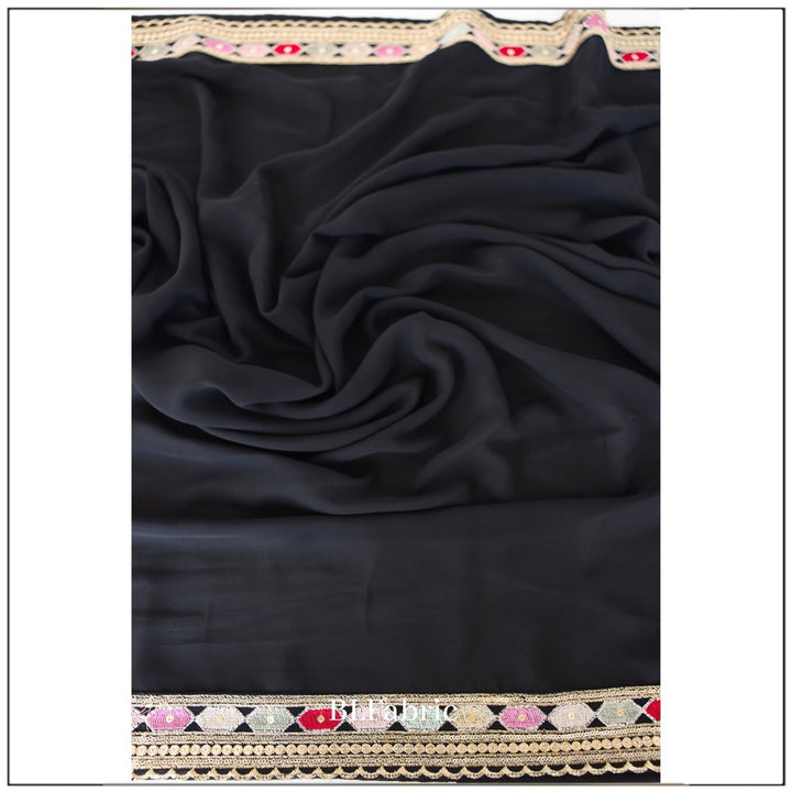 Black color Embroidery & Sequence work Designer Lehenga Choli for Wedding Function BL1239 5