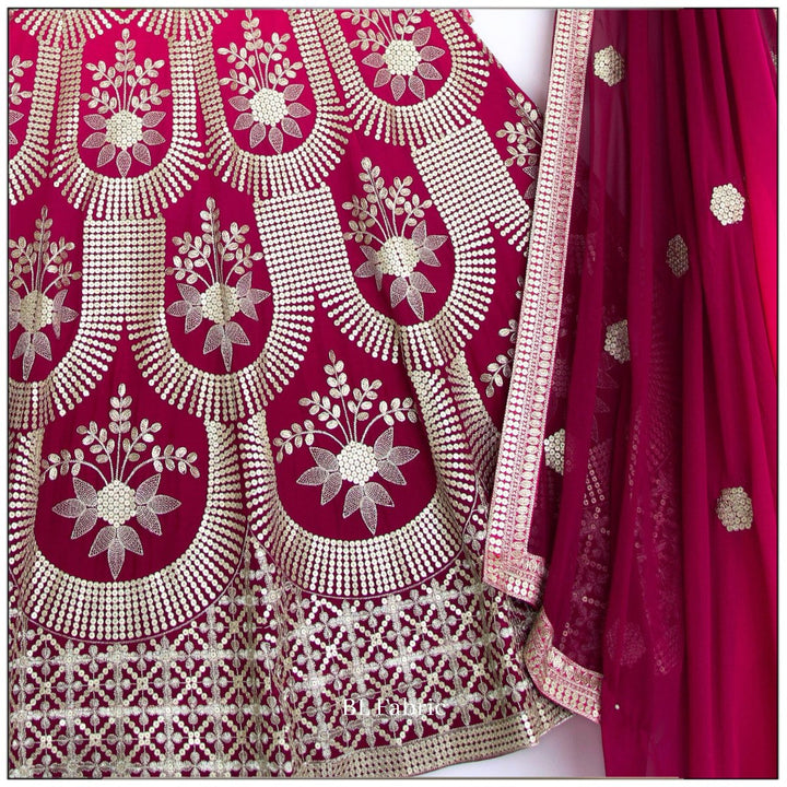 Shadding Pink color Sequence Embroidery work Designer Lehenga Choli for Wedding Function BL1458 7