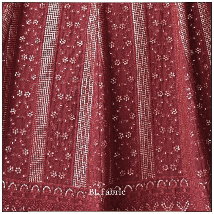 Maroon color Embroidery & Sequence work Designer Lehenga Choli for Wedding Function BL1251 4
