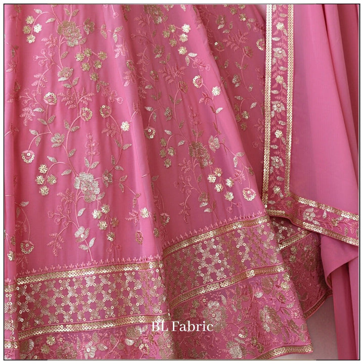 Light Pink color Embroidery & Sequence work Designer Lehenga Choli BL1253 3