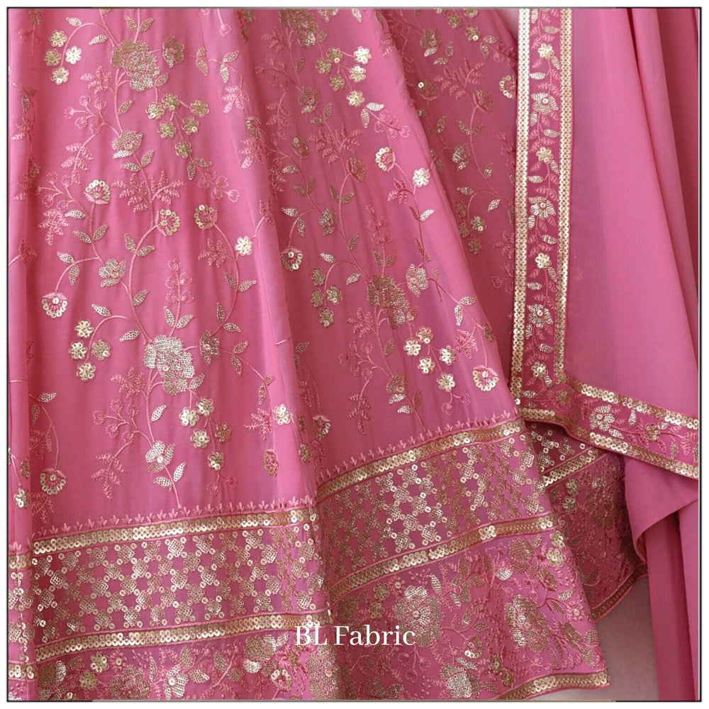 Light Pink color Embroidery & Sequence work Designer Lehenga Choli BL1253 3