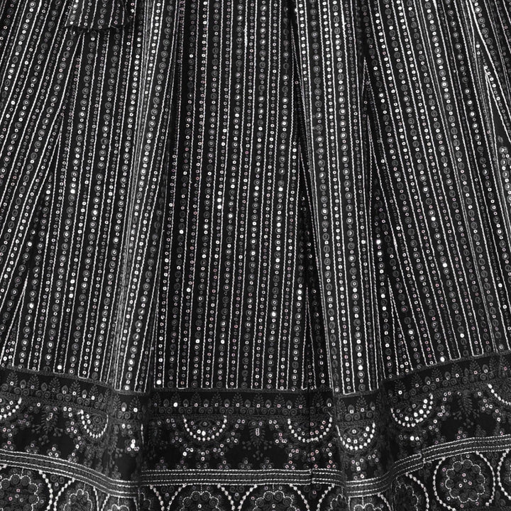 Black color Embroidery & Sequence work Designer Wedding Lehenga Choli BL1257 4