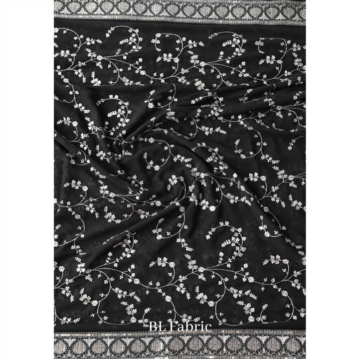 Black color Embroidery & Sequence work Designer Wedding Lehenga Choli BL1257 6
