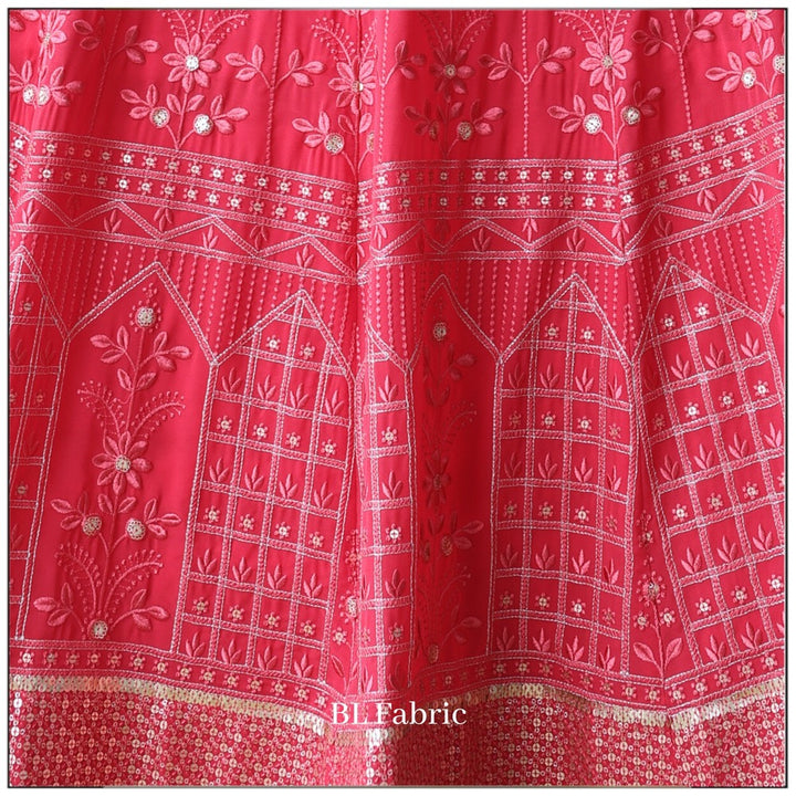 Pink color Sequence Embroidery work Designer Wedding Lehenga Choli BL1261 4