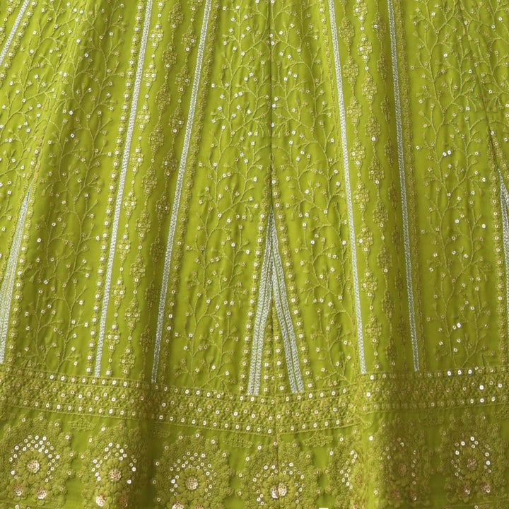 Green color Sequence & Thread work Designer Wedding Lehenga Choli For Wedding Function BL1278 4