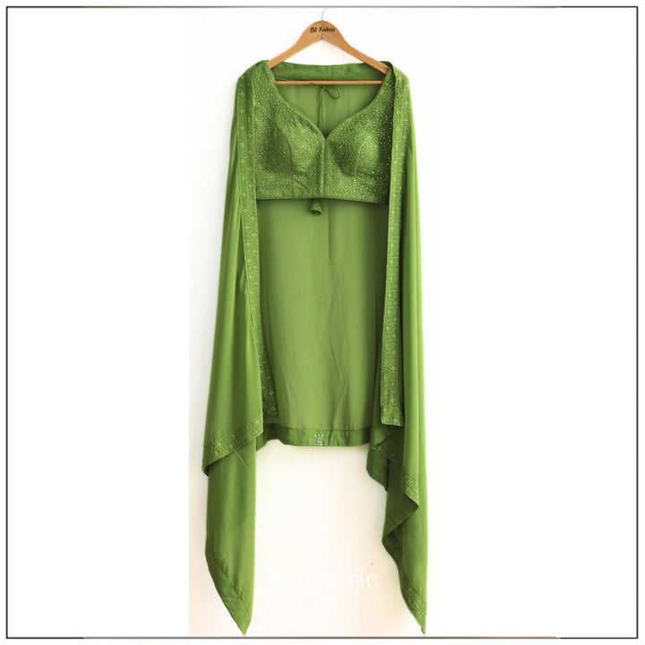 Green color Sequence & Thread work Designer Wedding Lehenga Choli For Wedding Function BL1282 5