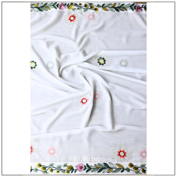 White color Sequence & Thread work Designer Wedding Lehenga Choli For Wedding Function BL1286 7