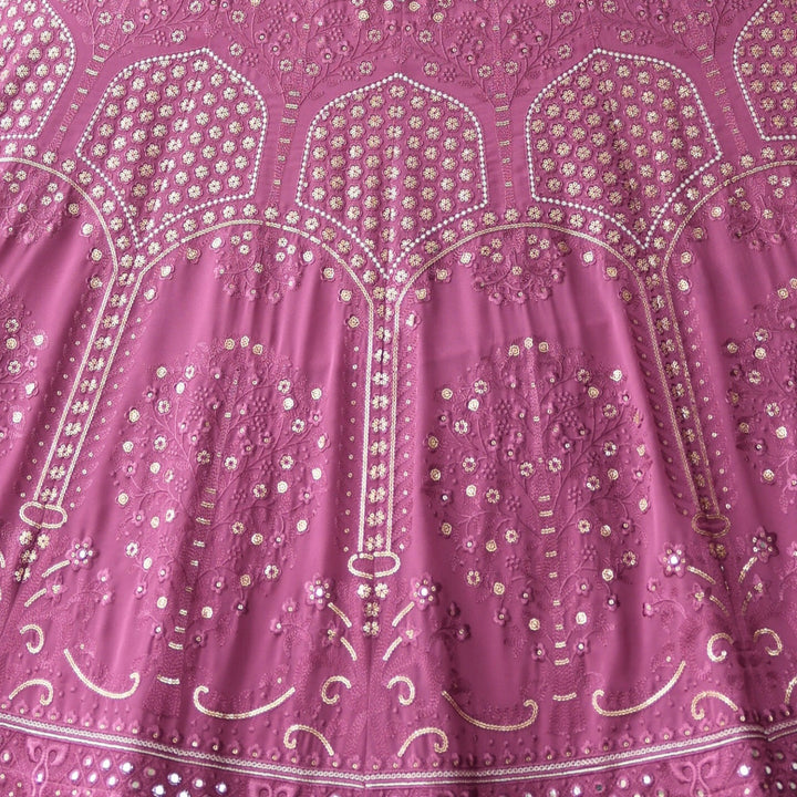 Rosy Brown color Sequence Thread work Designer Wedding Lehenga Choli For Wedding Function BL1294 4
