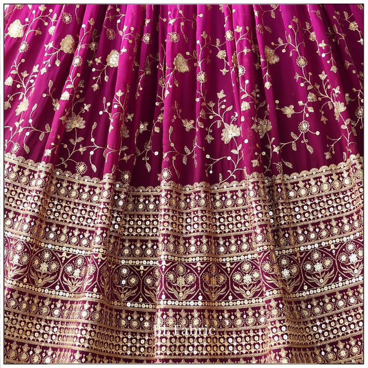 Shadding Purple color Embroidery & Sequence work Designer Lehenga Choli BL1303 5