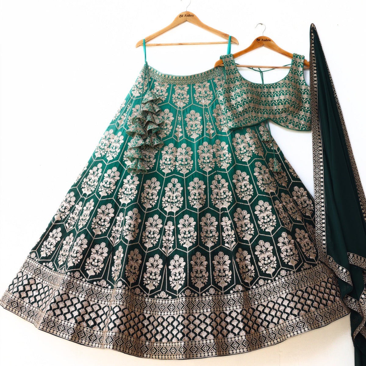 Buy Peach Colored Soft Net Fabric Lehenga Choli with Dori Work Online -  LEHV2724 | Appelle Fashion