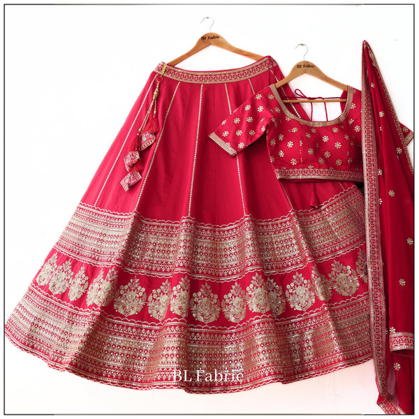 Red color Sequence & Thread work Designer Wedding Lehenga Choli For Wedding Function BL1317