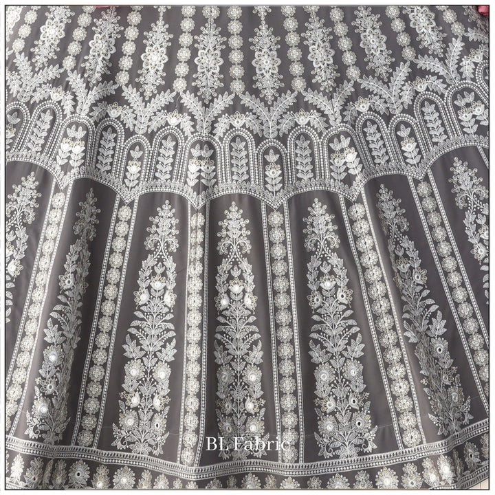 Grey Pink color Sequence & Mirror Embroidery work Designer Wedding Lehenga Choli BL1322 5