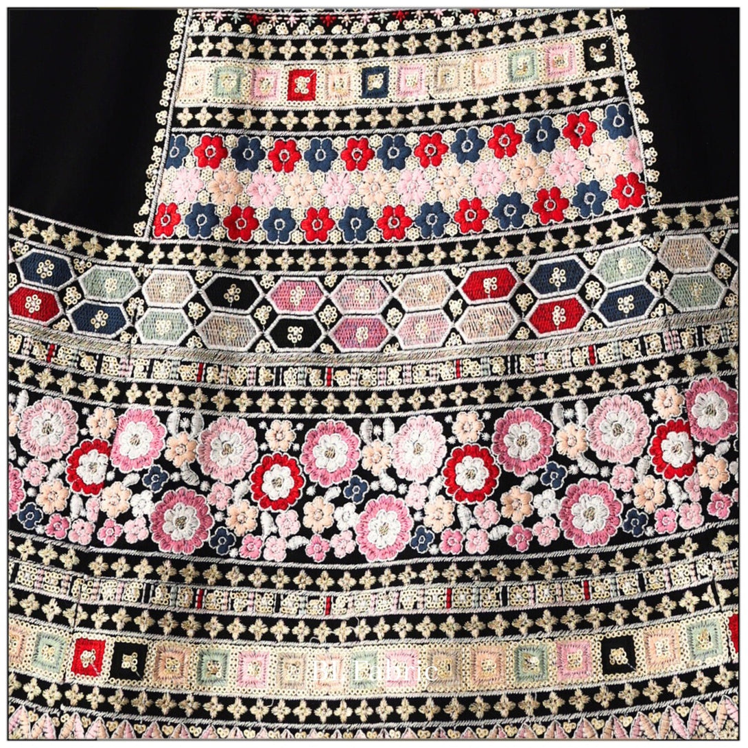 Black color Sequence Embroidery work Designer Wedding Lehenga Choli BL1328 5