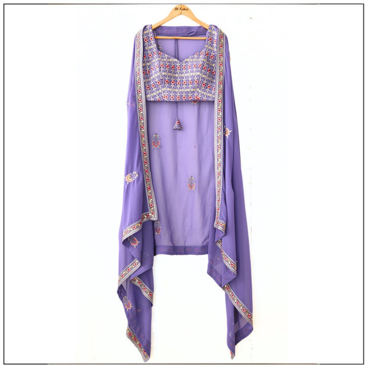 Rosy Purple color Sequence & Thread Embroidery work Designer Wedding Lehenga Choli BL1337 6