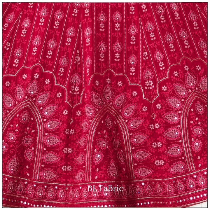 Pink color Mirror & Thread work Designer Wedding Lehenga Choli For Wedding Function BL1344 5