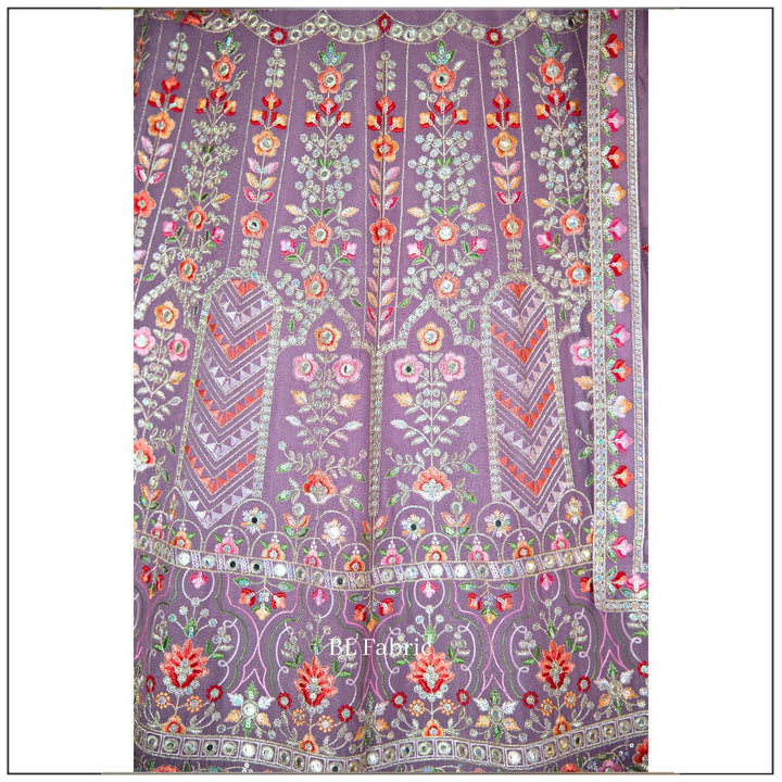 Light Purple color Sequence Embroidery work Designer Lehenga Choli for Wedding Function BL1464 3