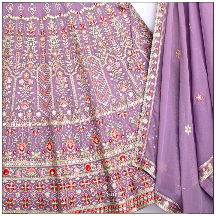 Light Purple color Sequence Embroidery work Designer Lehenga Choli for Wedding Function BL1464 8