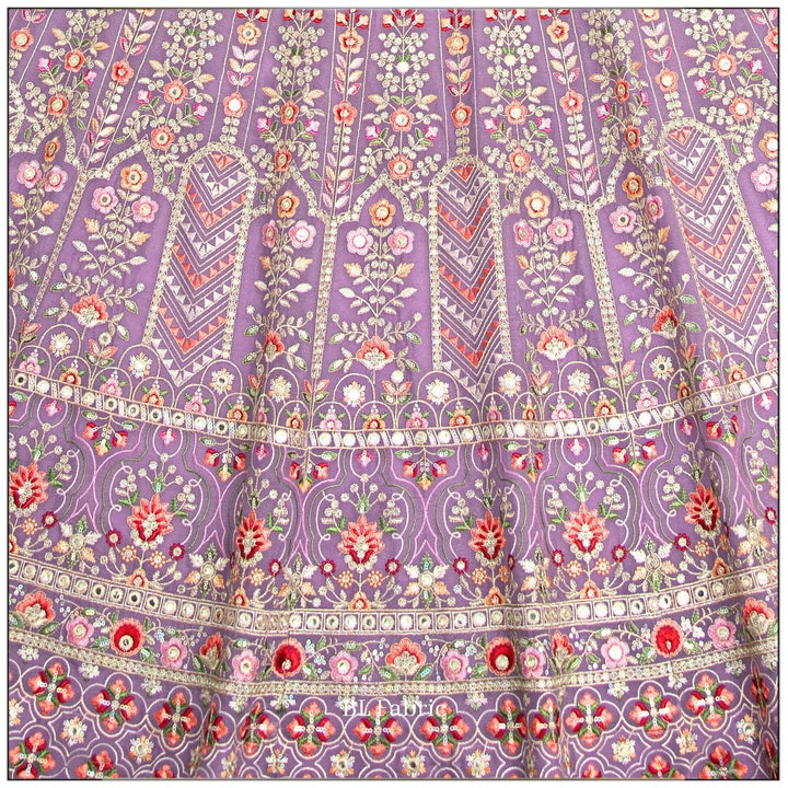 Light Purple color Sequence Embroidery work Designer Lehenga Choli for Wedding Function BL1464 9