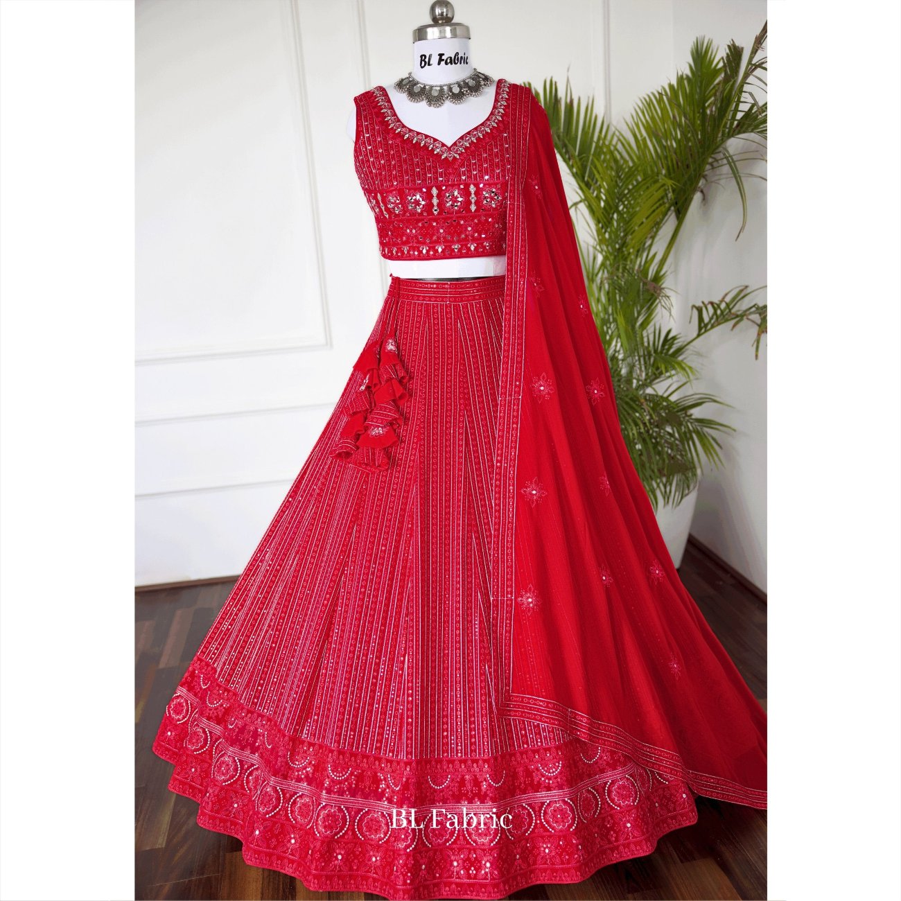 LEHENGA CHOLI BL Fabric