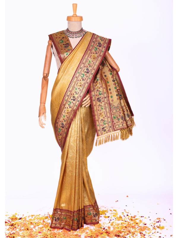 Yellow color Kanjivaram work Designer Lehenga Choli BLS1005_yellow