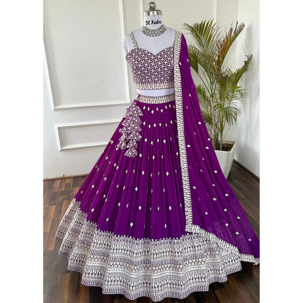 Pink color Embroidery & Sequence work Designer Lehenga Choli BL1517