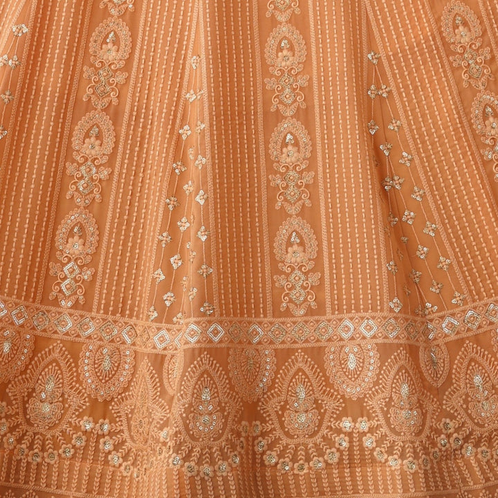 Light Orange color Sequence & Thread work Designer Wedding Lehenga Choli For Wedding Function BL1281 4