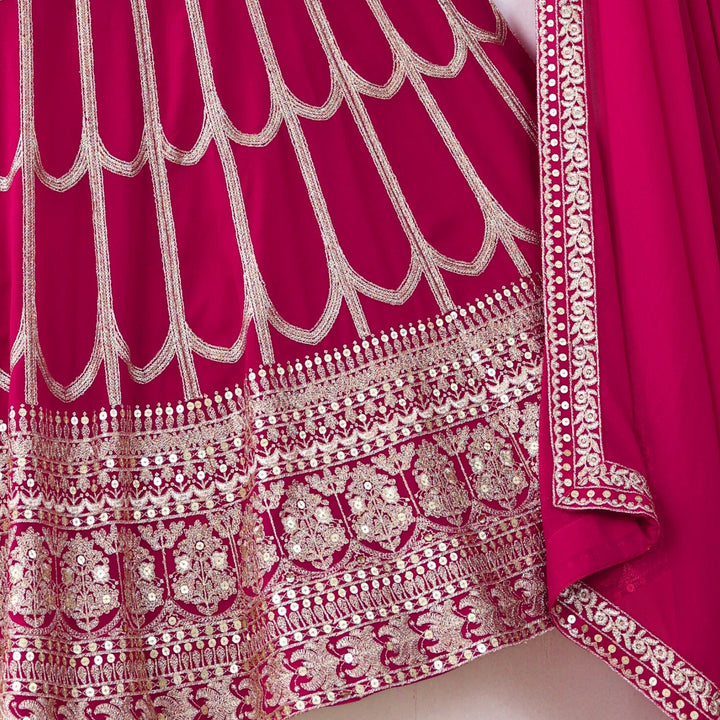 Pink color Sequence Thread work Designer Wedding Lehenga Choli For Wedding Function BL1293 3