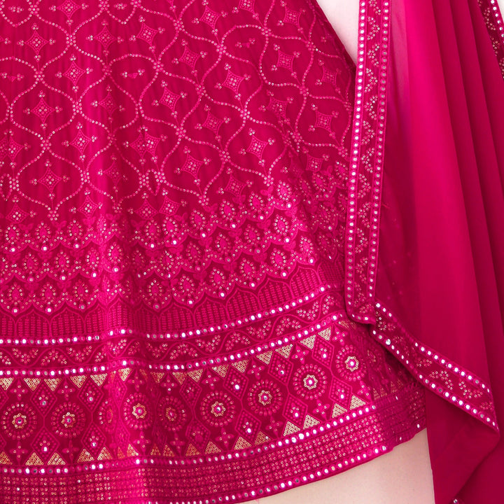 Pink color Sequence & Mirror work Designer Wedding Lehenga Choli BL1304 3