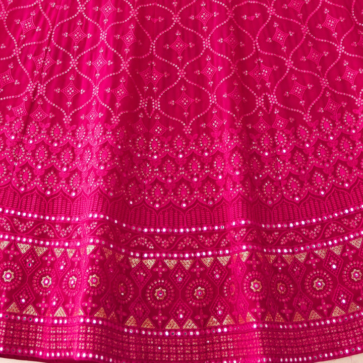 Pink color Sequence & Mirror work Designer Wedding Lehenga Choli BL1304 4