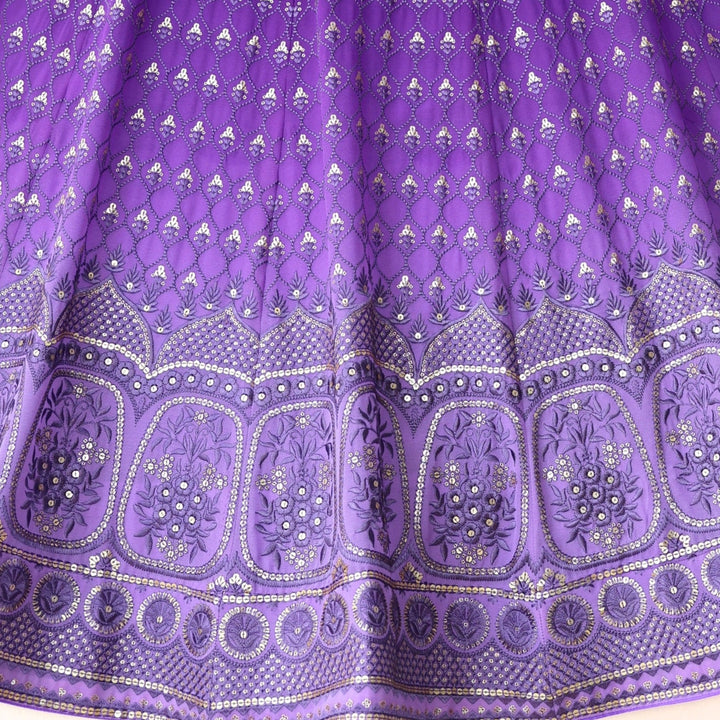Shadding Purple color Sequence Embroidery work Designer Wedding Lehenga Choli BL1306 4